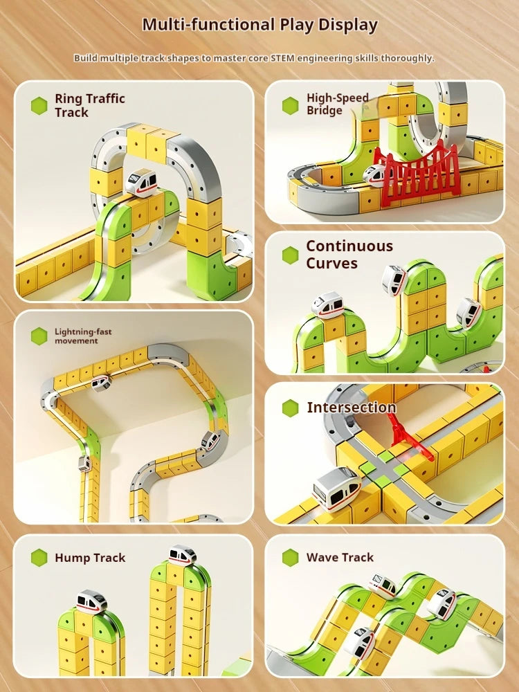 Evolving Magnetic Train
