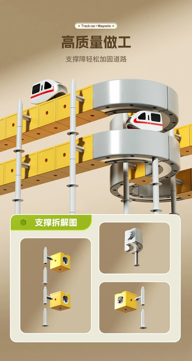 Evolving Magnetic Train