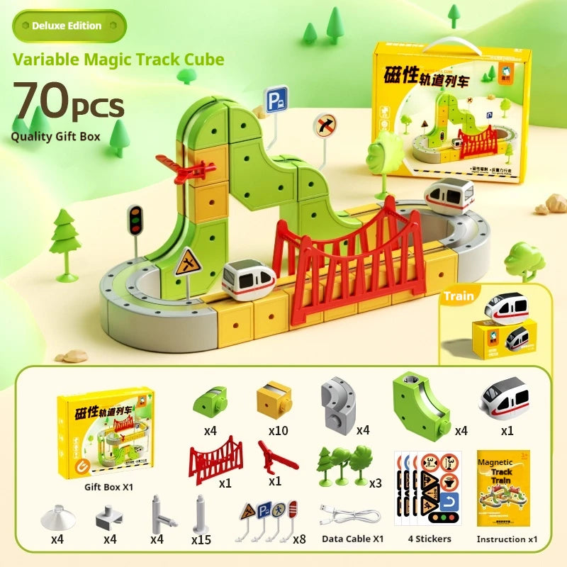 Evolving Magnetic Train